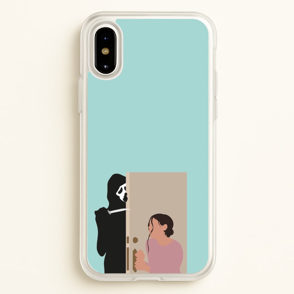 Tara And Ghostface - Scream - Scream Phone Case for iPhone X / XS