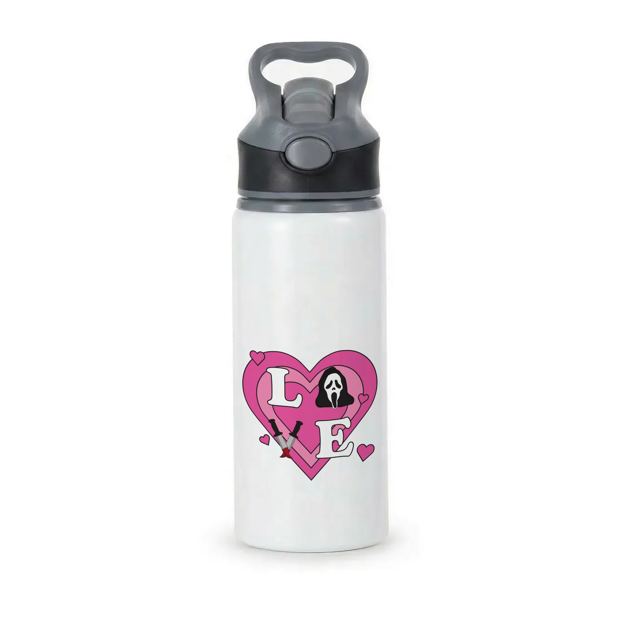 Love Ghost Active Water Bottle - Black
