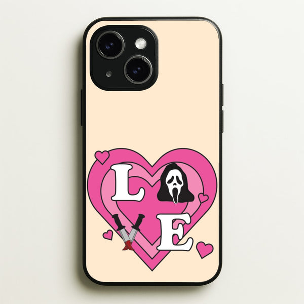 Love Ghost - Scream Phone Case for iPhone 15