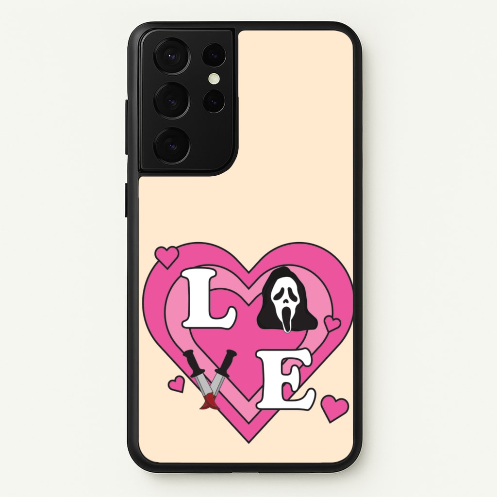 Love Ghost - Scream Phone Case for Galaxy S21 Ultra