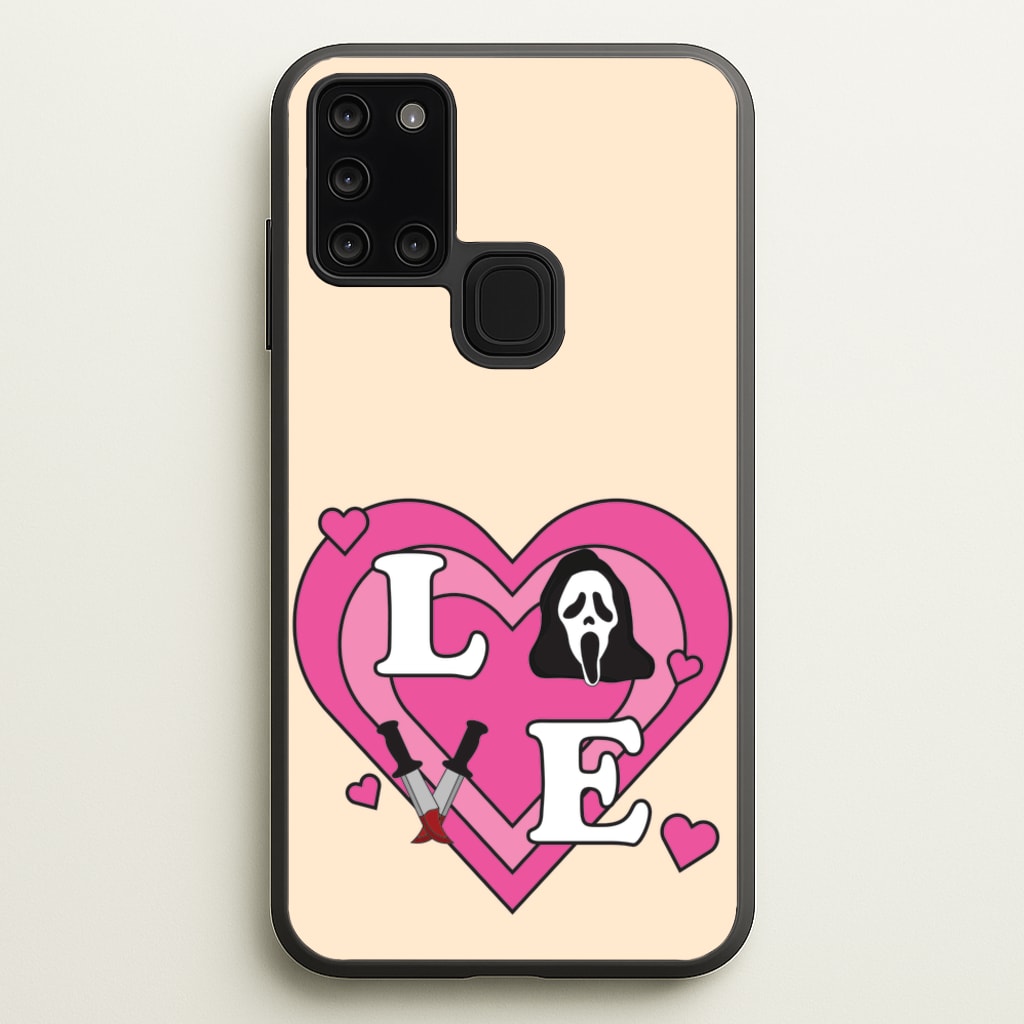Love Ghost - Scream Phone Case for Galaxy A21s