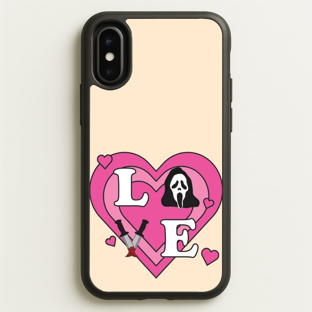 Love Ghost - Scream Phone Case for iPhone X / XS