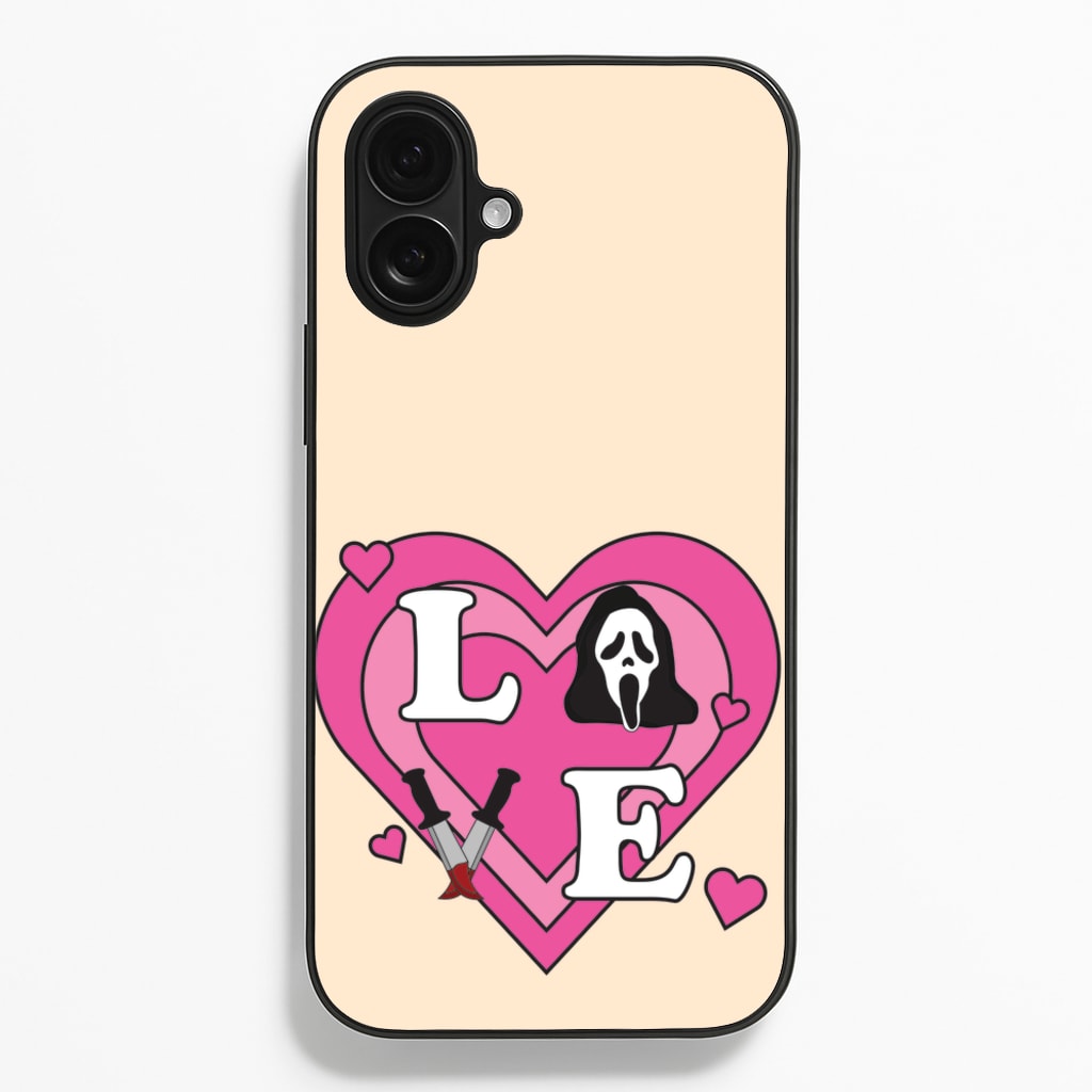 Love Ghost - Scream Phone Case for iPhone 16 Plus