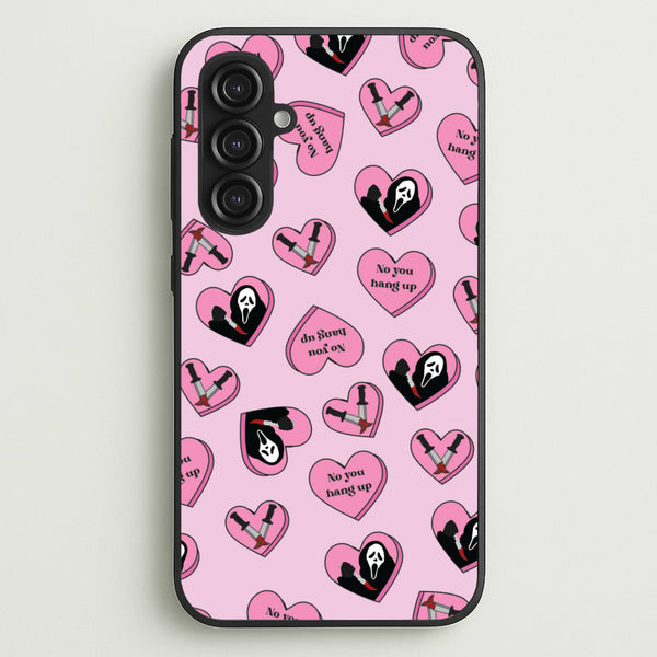 No You Hang Up Love Hearts - Scream Phone Case for Galaxy S23FE