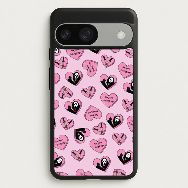No You Hang Up Love Hearts - Scream Phone Case for Google Pixel 9 / 9 Pro