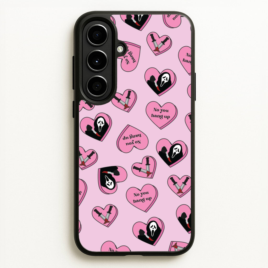 No You Hang Up Love Hearts - Scream Phone Case for Galaxy A56