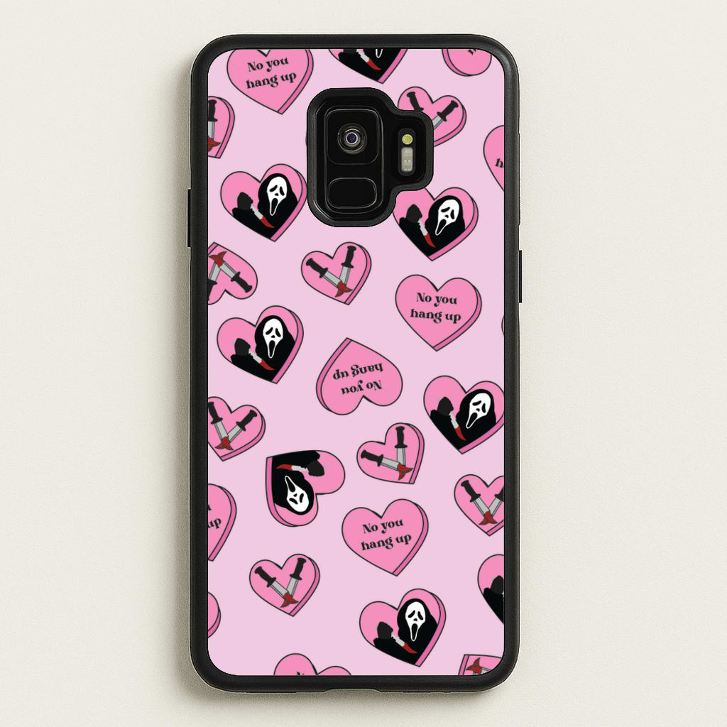 No You Hang Up Love Hearts - Scream Phone Case for Galaxy S9
