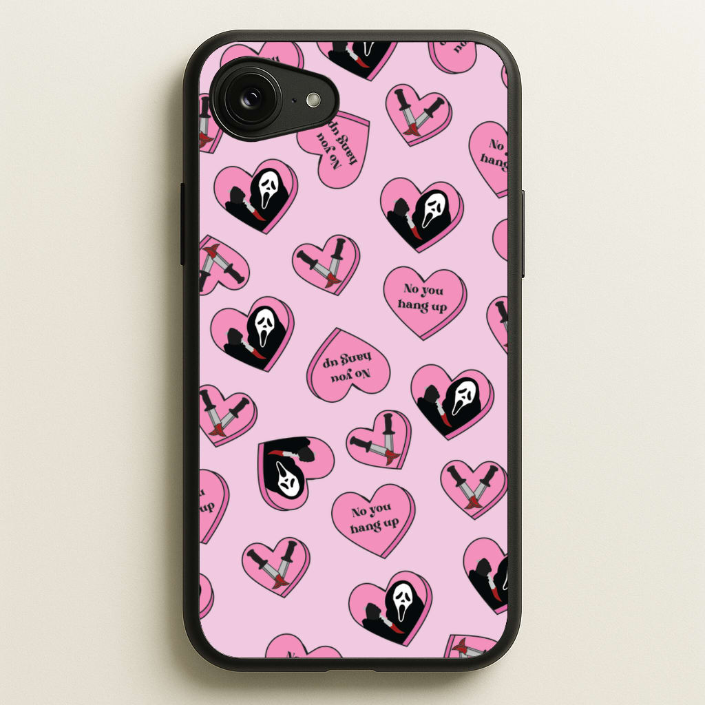 No You Hang Up Love Hearts - Scream Phone Case for iPhone 16e