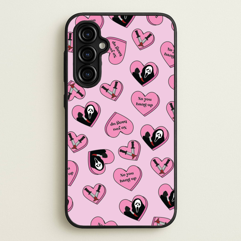 No You Hang Up Love Hearts - Scream Phone Case for Galaxy A54