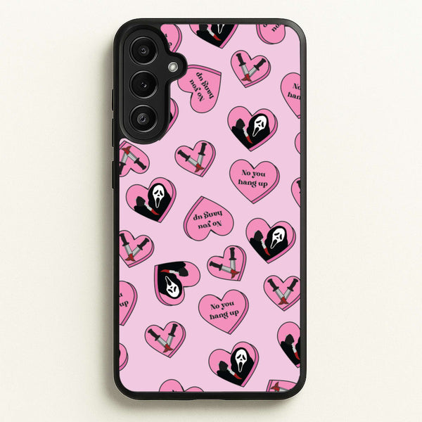 No You Hang Up Love Hearts - Scream Phone Case for Galaxy A36
