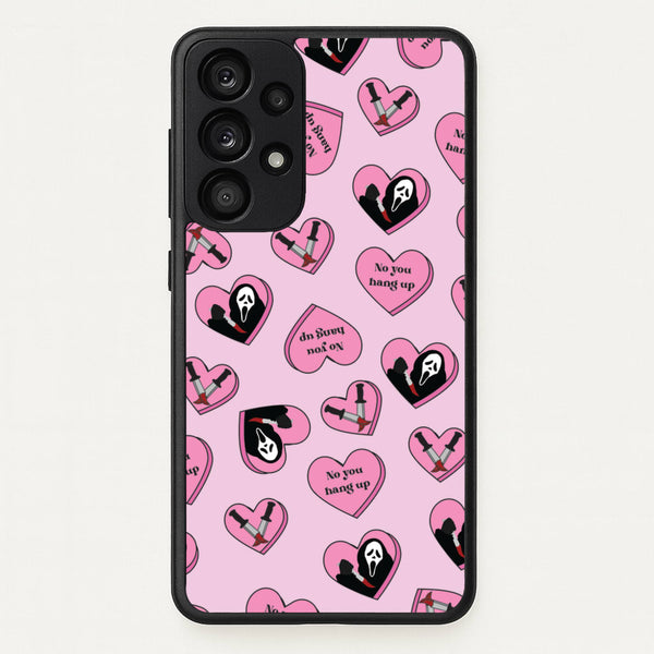 No You Hang Up Love Hearts - Scream Phone Case for Galaxy A53