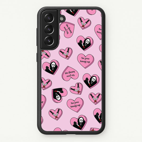 No You Hang Up Love Hearts - Scream Phone Case for Galaxy S21
