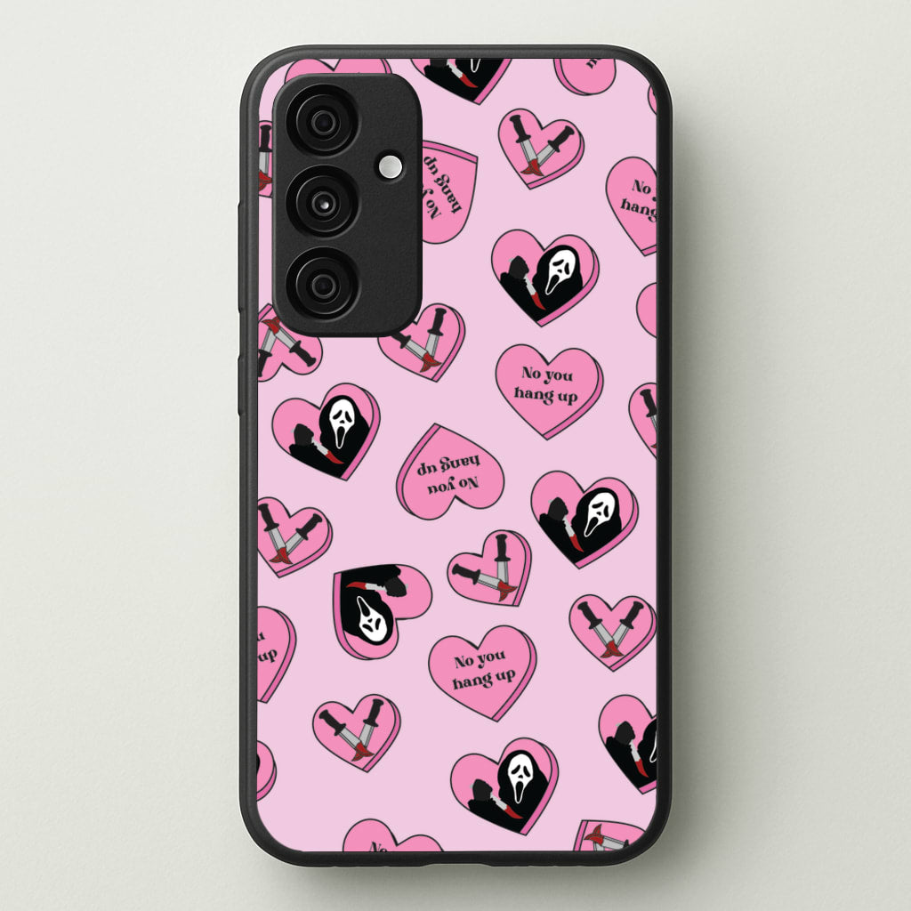 No You Hang Up Love Hearts - Scream Phone Case for Galaxy A35