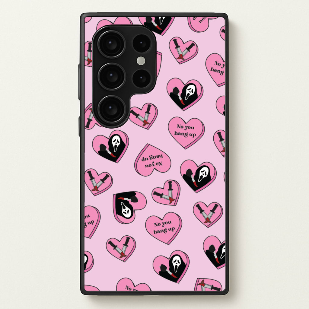 No You Hang Up Love Hearts - Scream Phone Case for Galaxy S24 Ultra