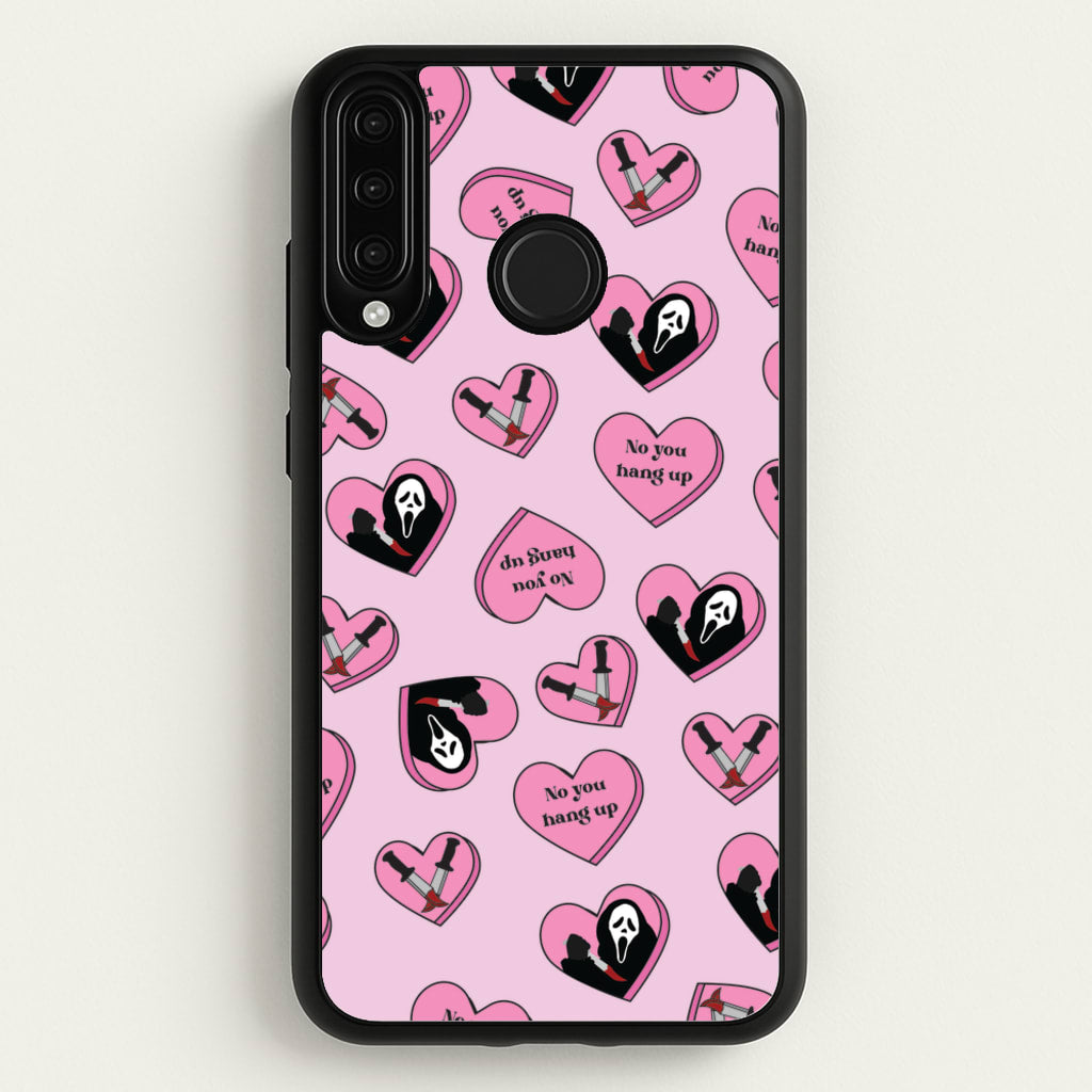 No You Hang Up Love Hearts - Scream Phone Case for Huawei P30 Lite