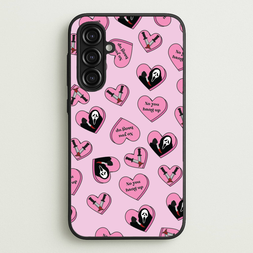 No You Hang Up Love Hearts - Scream Phone Case for Galaxy A16