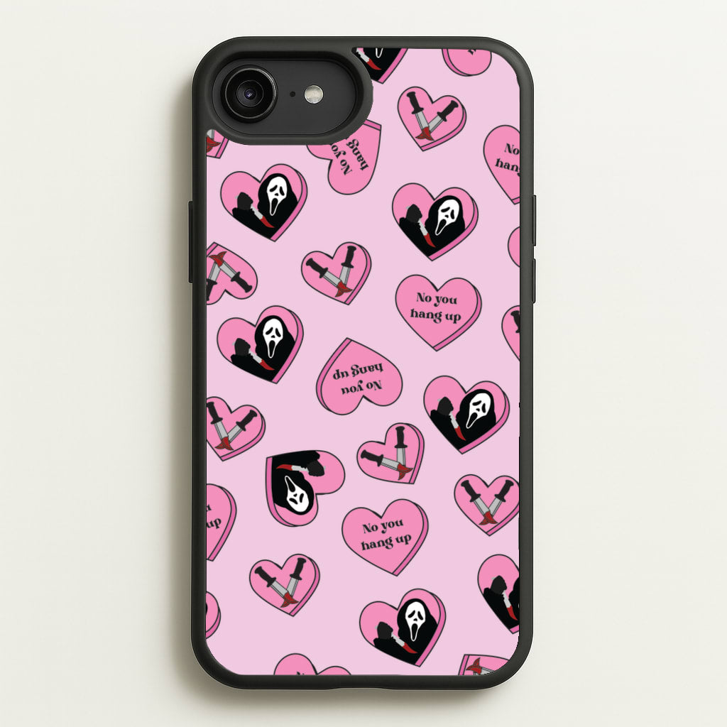 No You Hang Up Love Hearts - Scream Phone Case for iPhone 6 Plus / 7 Plus / 8 Plus