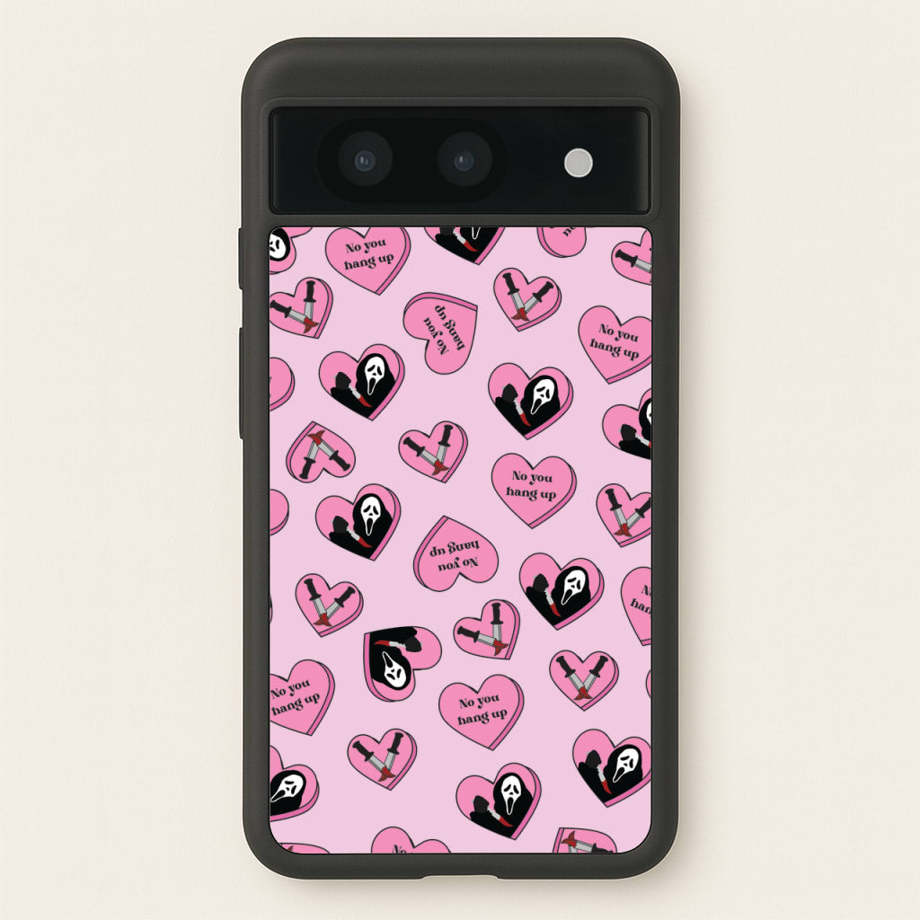 No You Hang Up Love Hearts - Scream Phone Case for Google Pixel 8a