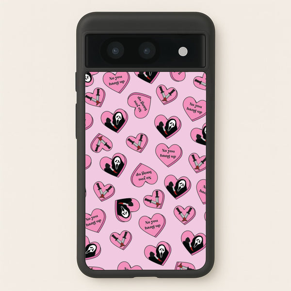 No You Hang Up Love Hearts - Scream Phone Case for Google Pixel 8a