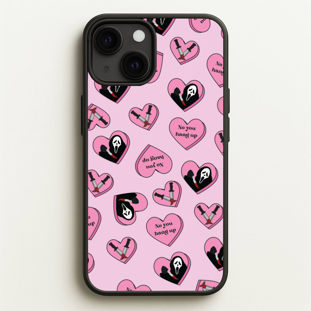 No You Hang Up Love Hearts - Scream Phone Case for iPhone 13 Mini