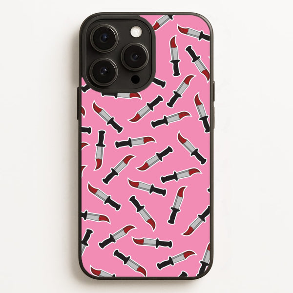 Bloody Knife Pattern - Scream Phone Case for iPhone 16 Pro Max