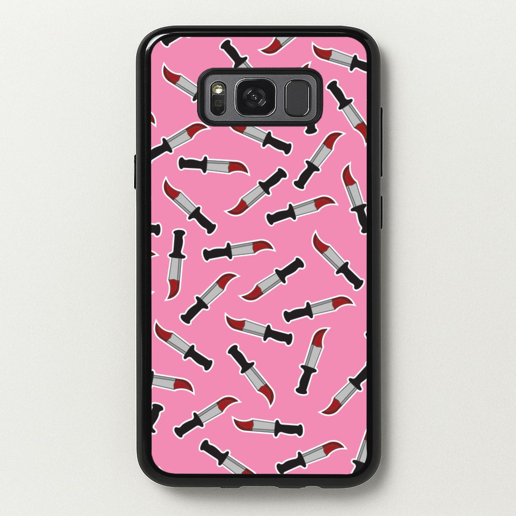 Bloody Knife Pattern - Scream Phone Case for Galaxy S8 Plus