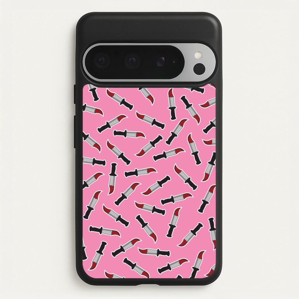 Bloody Knife Pattern - Scream Phone Case for Google Pixel 9 Pro XL