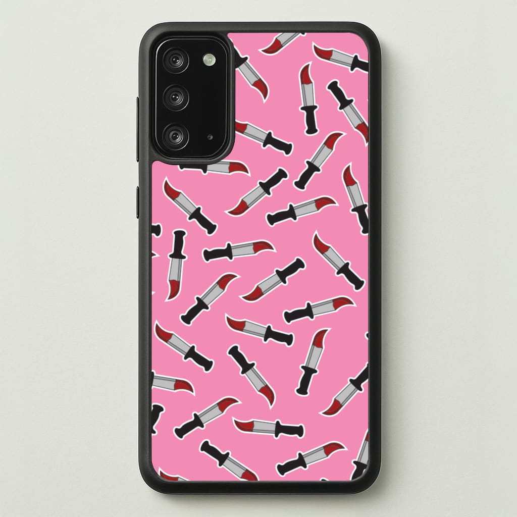Bloody Knife Pattern - Scream Phone Case for Galaxy Note 20