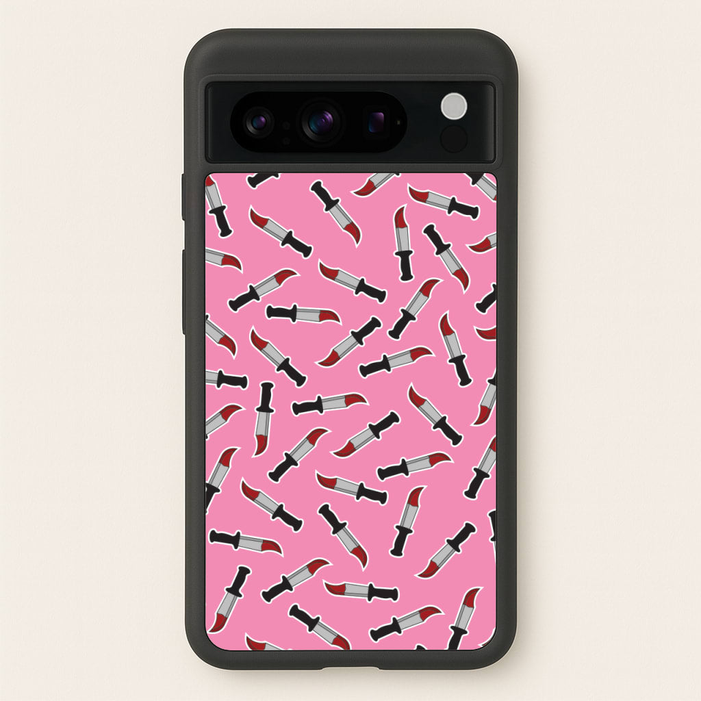 Bloody Knife Pattern - Scream Phone Case for Google Pixel 8 Pro
