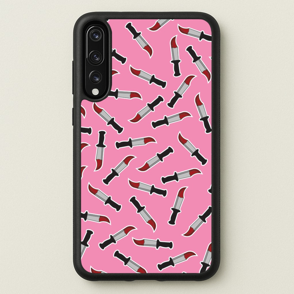 Bloody Knife Pattern - Scream Phone Case for Huawei P20 Pro