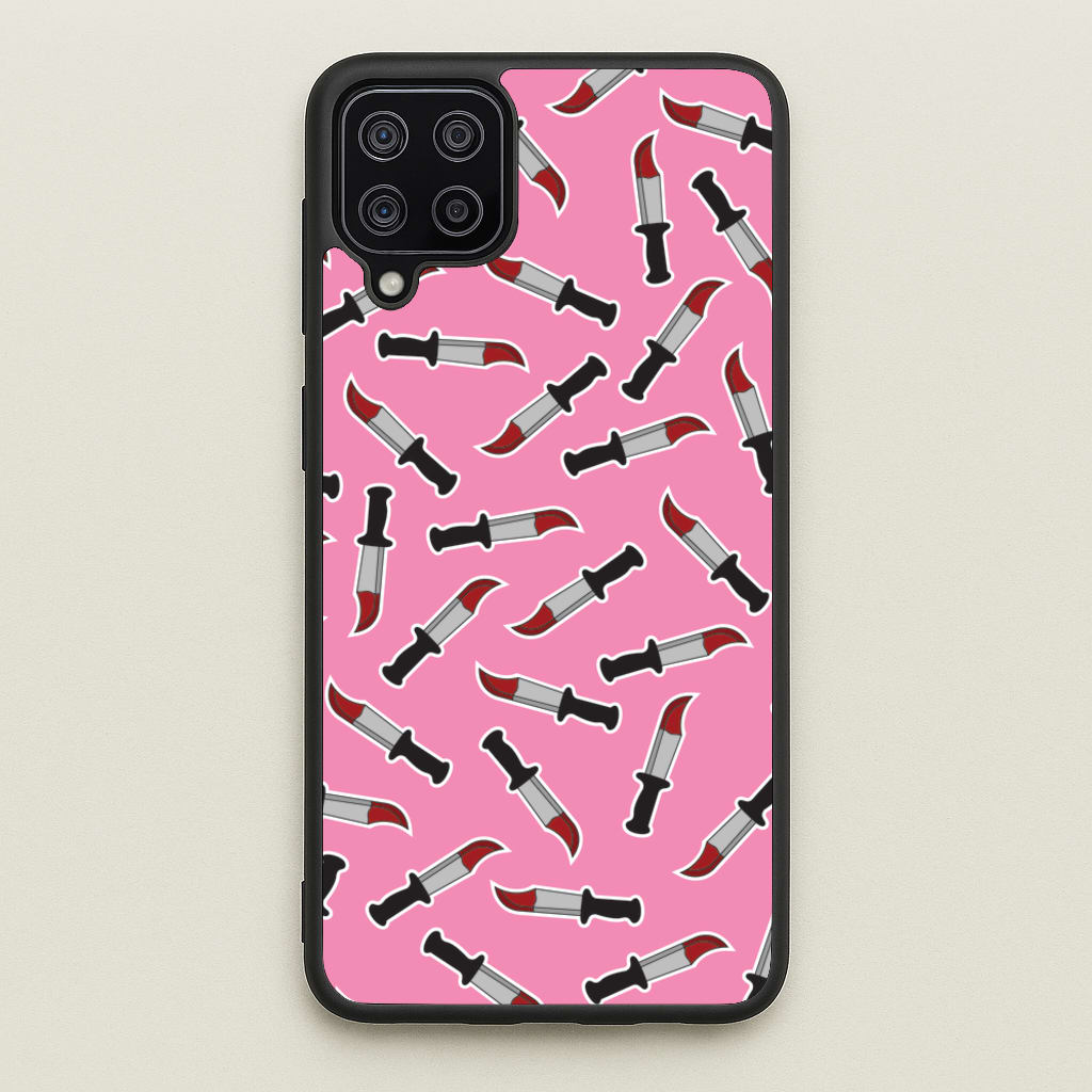 Bloody Knife Pattern - Scream Phone Case for Galaxy A12