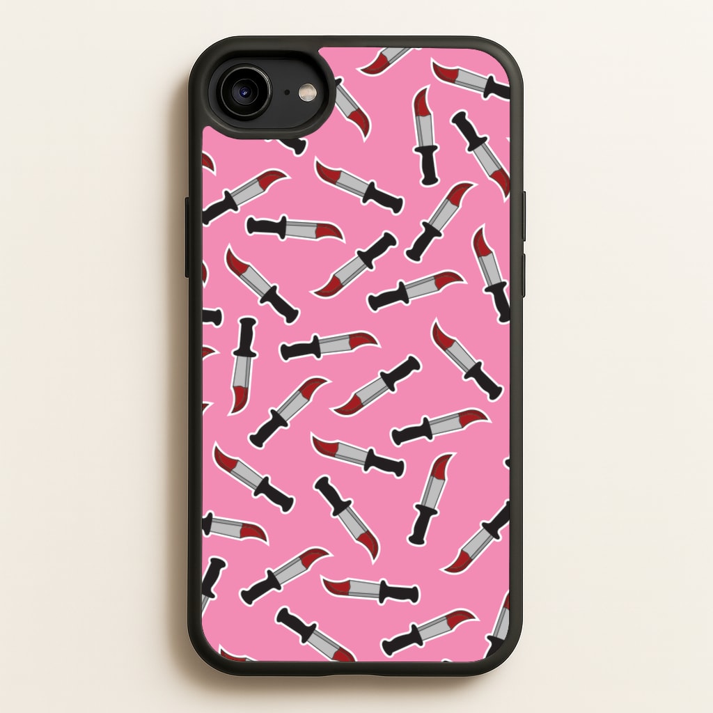 Bloody Knife Pattern - Scream Phone Case for iPhone 6 / 7 / 8 / SE