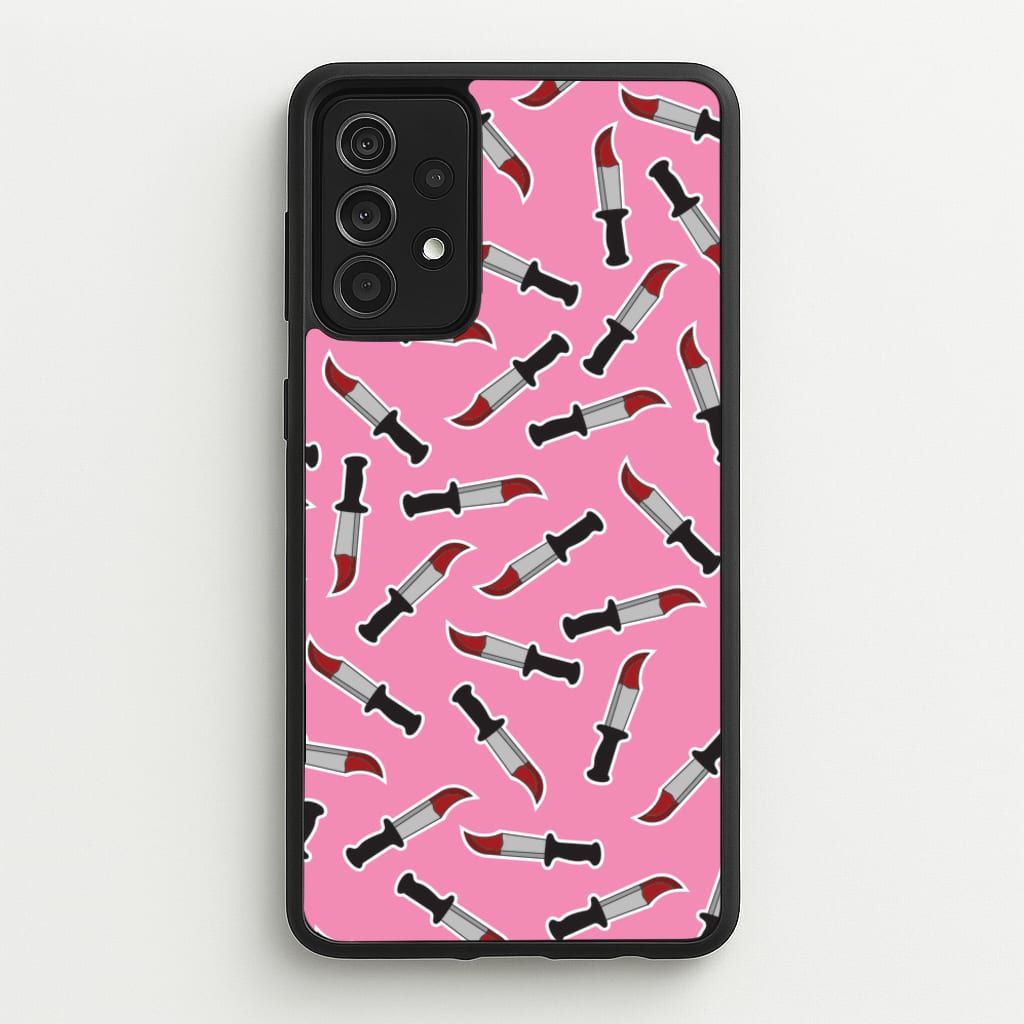 Bloody Knife Pattern - Scream Phone Case for Galaxy A52 / A52s
