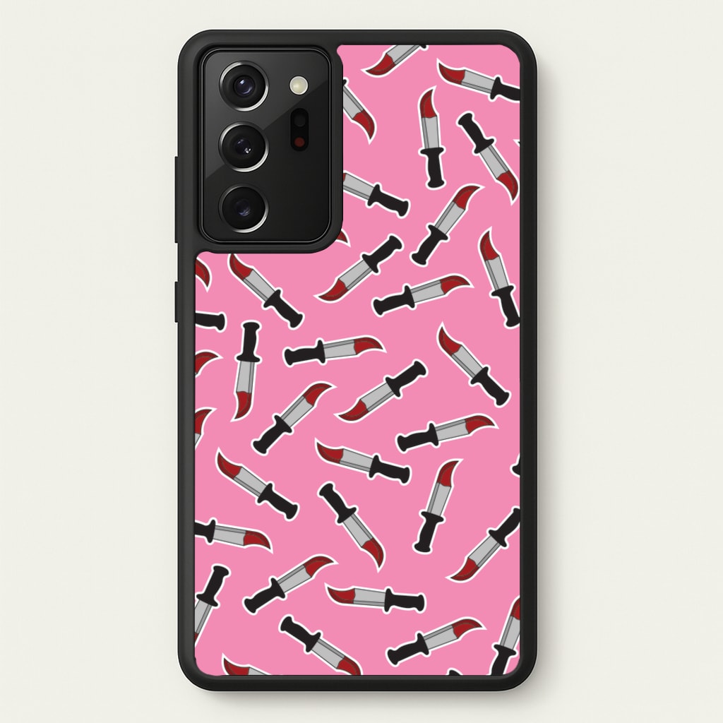 Bloody Knife Pattern - Scream Phone Case for Galaxy Note 20 Ultra