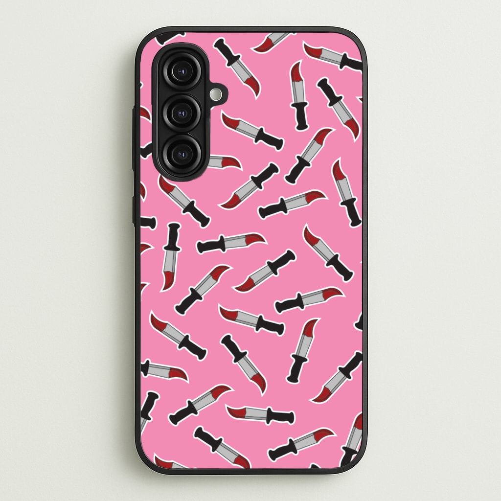 Bloody Knife Pattern - Scream Phone Case for Galaxy A16