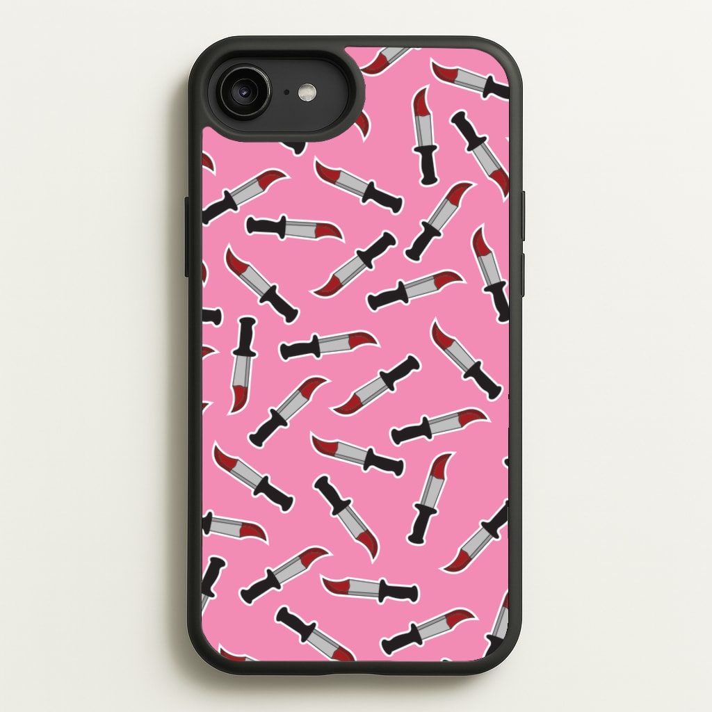 Bloody Knife Pattern - Scream Phone Case for iPhone 6 Plus / 7 Plus / 8 Plus