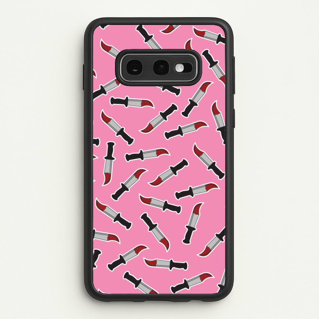 Bloody Knife Pattern - Scream Phone Case for Galaxy S10e