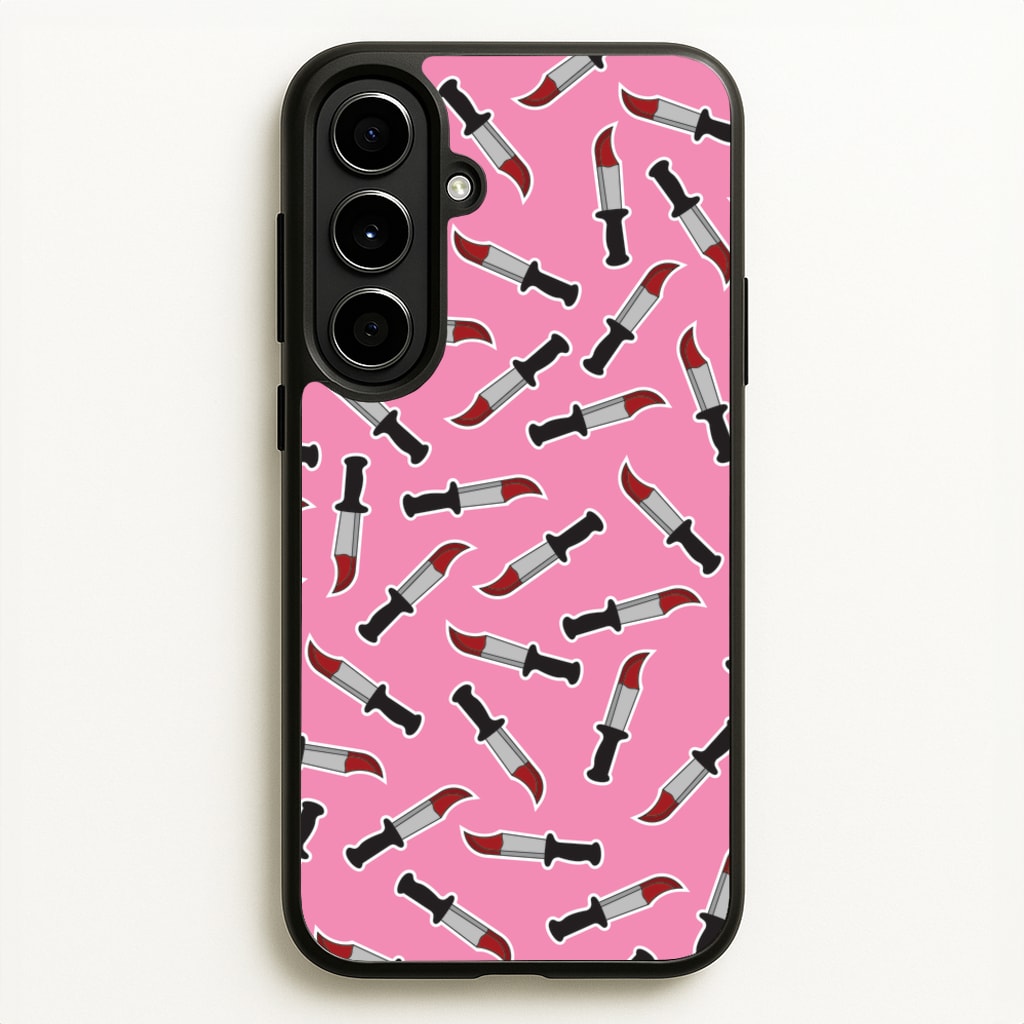 Bloody Knife Pattern - Scream Phone Case for Galaxy A56