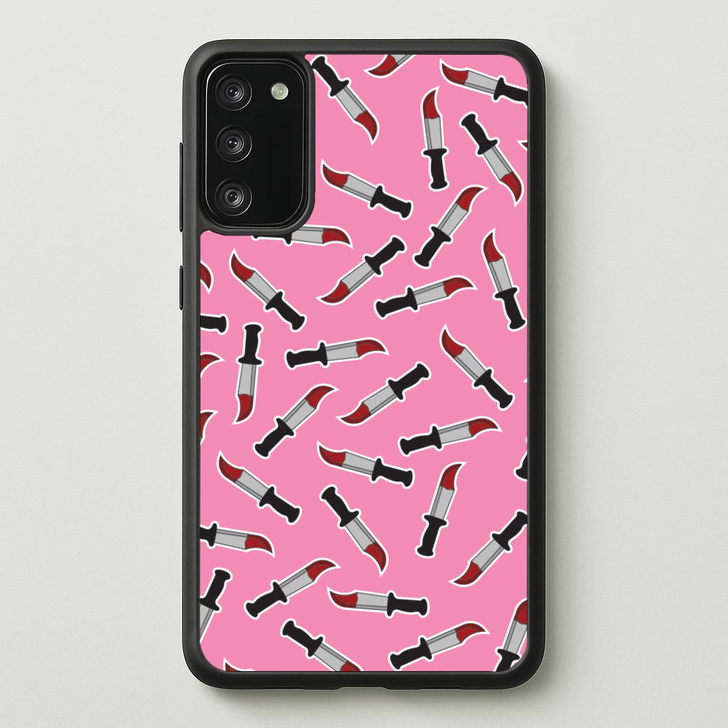 Bloody Knife Pattern - Scream Phone Case for Galaxy S20FE