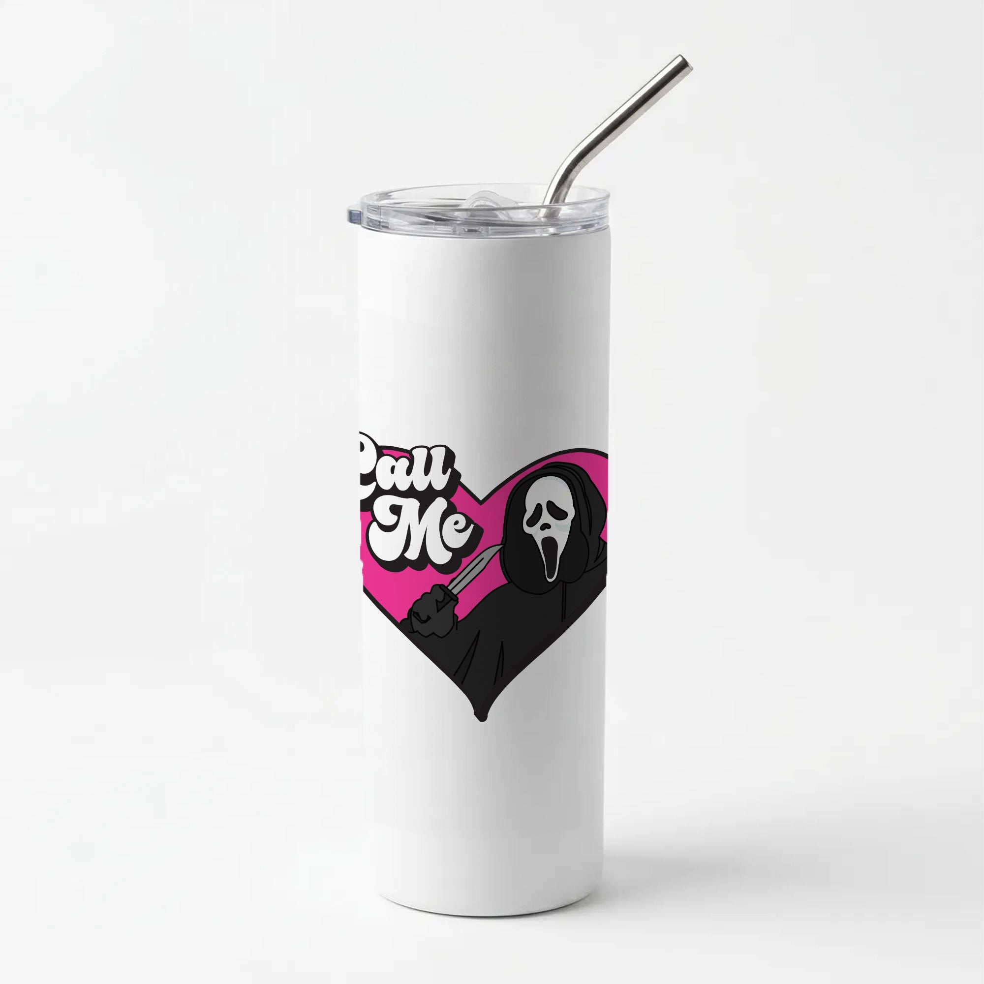 Call Me Heart Skinny Tumbler