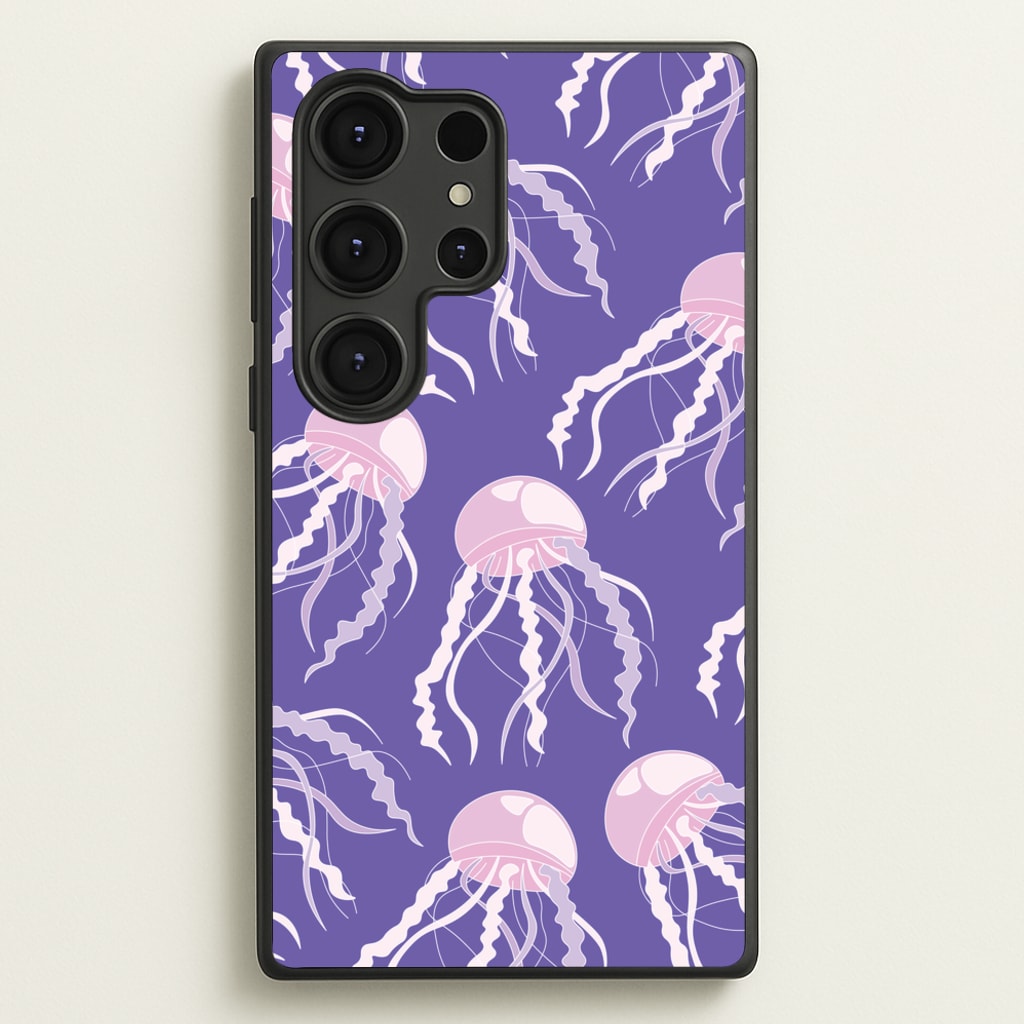 Jellyfish Pattern - Sealife - Sealife Phone Case for Galaxy S25 Ultra