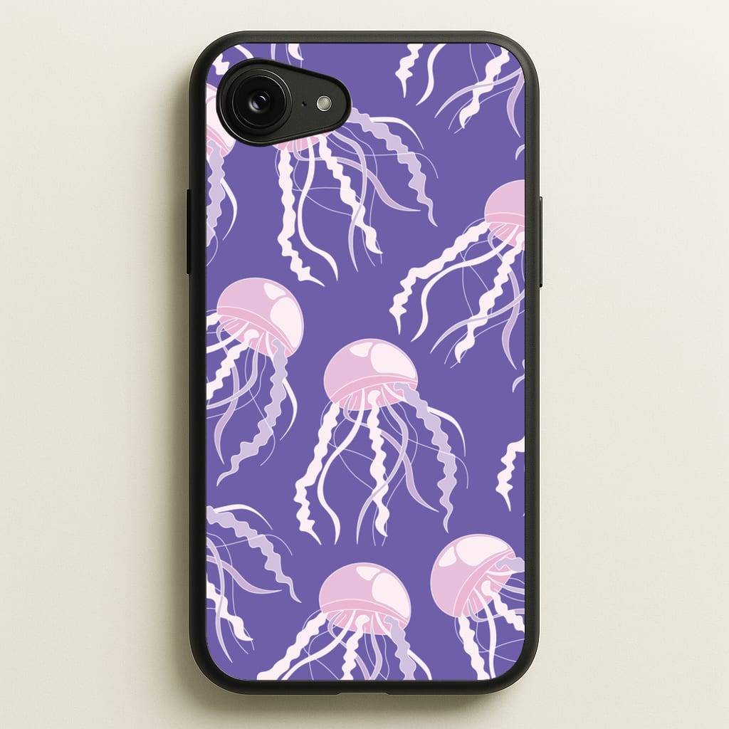 Jellyfish Pattern - Sealife - Sealife Phone Case for iPhone 16e