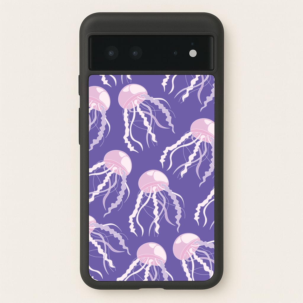 Jellyfish Pattern - Sealife - Sealife Phone Case for Google Pixel 6