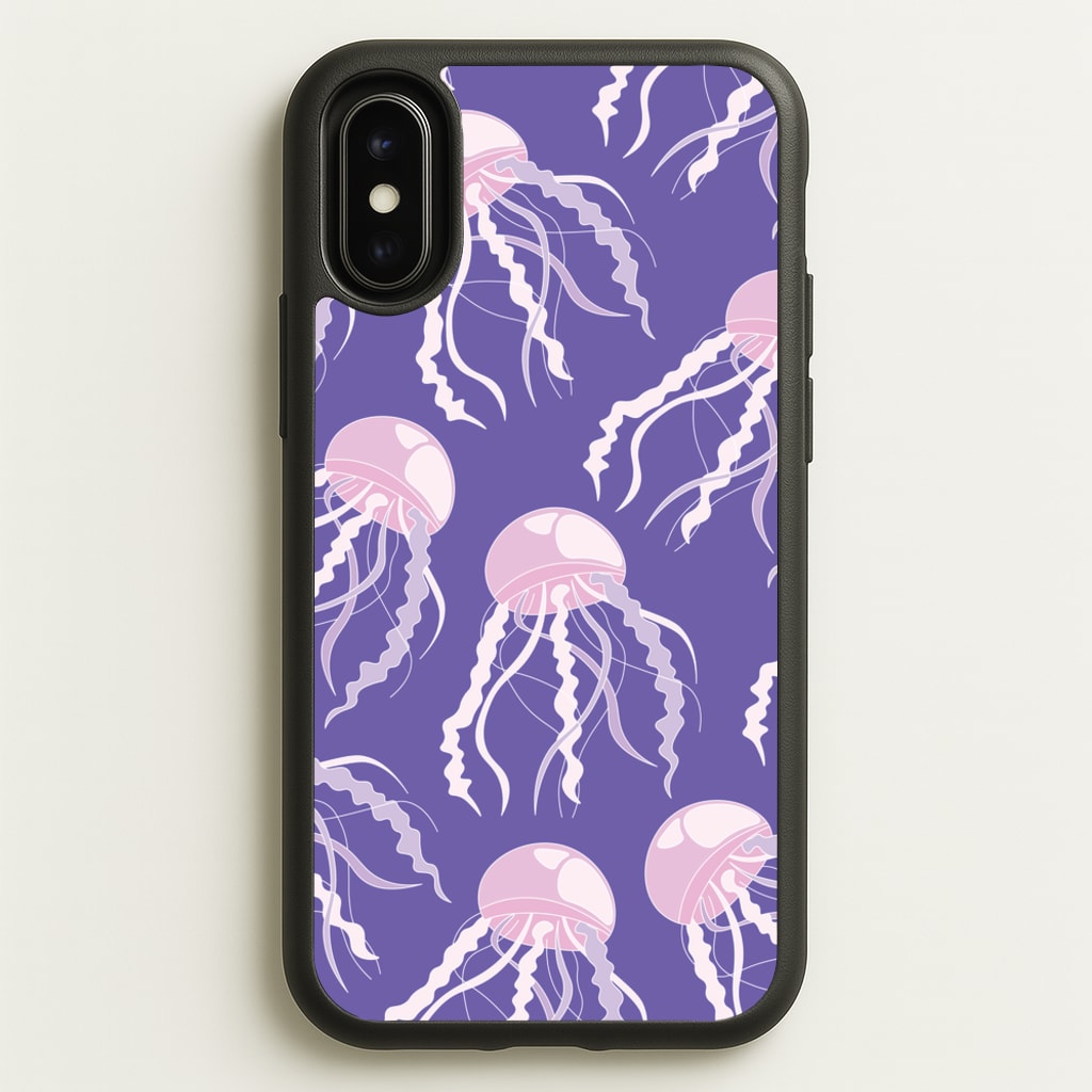 Jellyfish Pattern - Sealife - Sealife Phone Case for iPhone X / XS