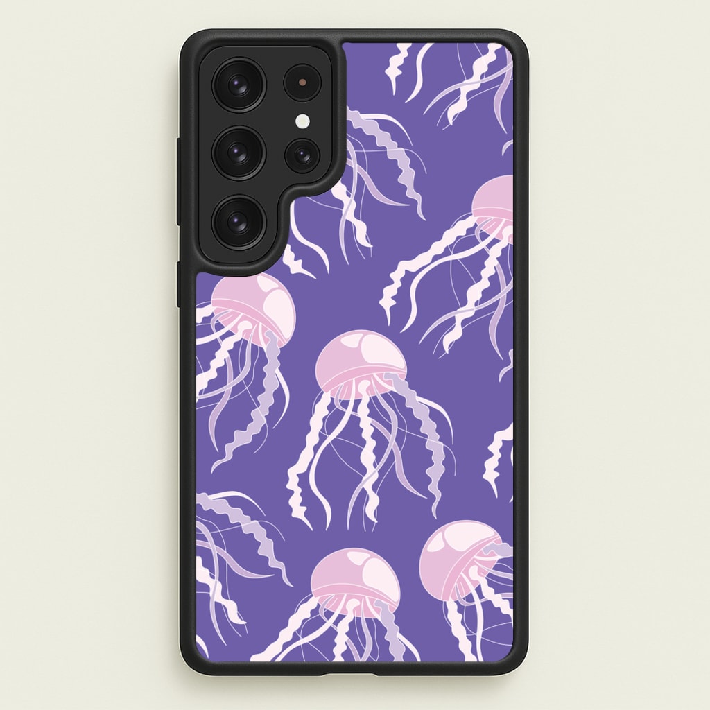 Jellyfish Pattern - Sealife - Sealife Phone Case for Galaxy S23 Ultra