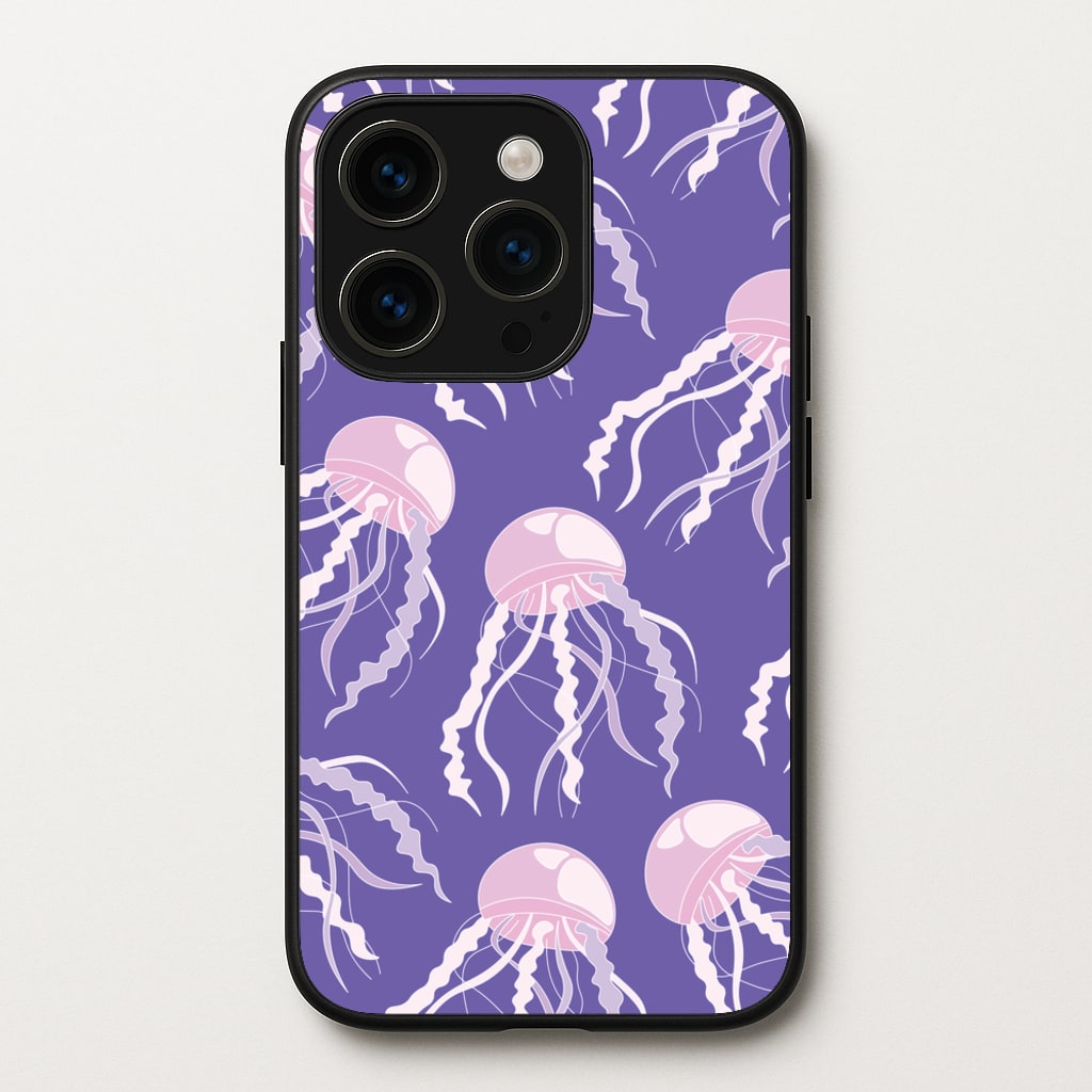 Jellyfish Pattern - Sealife - Sealife Phone Case for iPhone 15 Pro