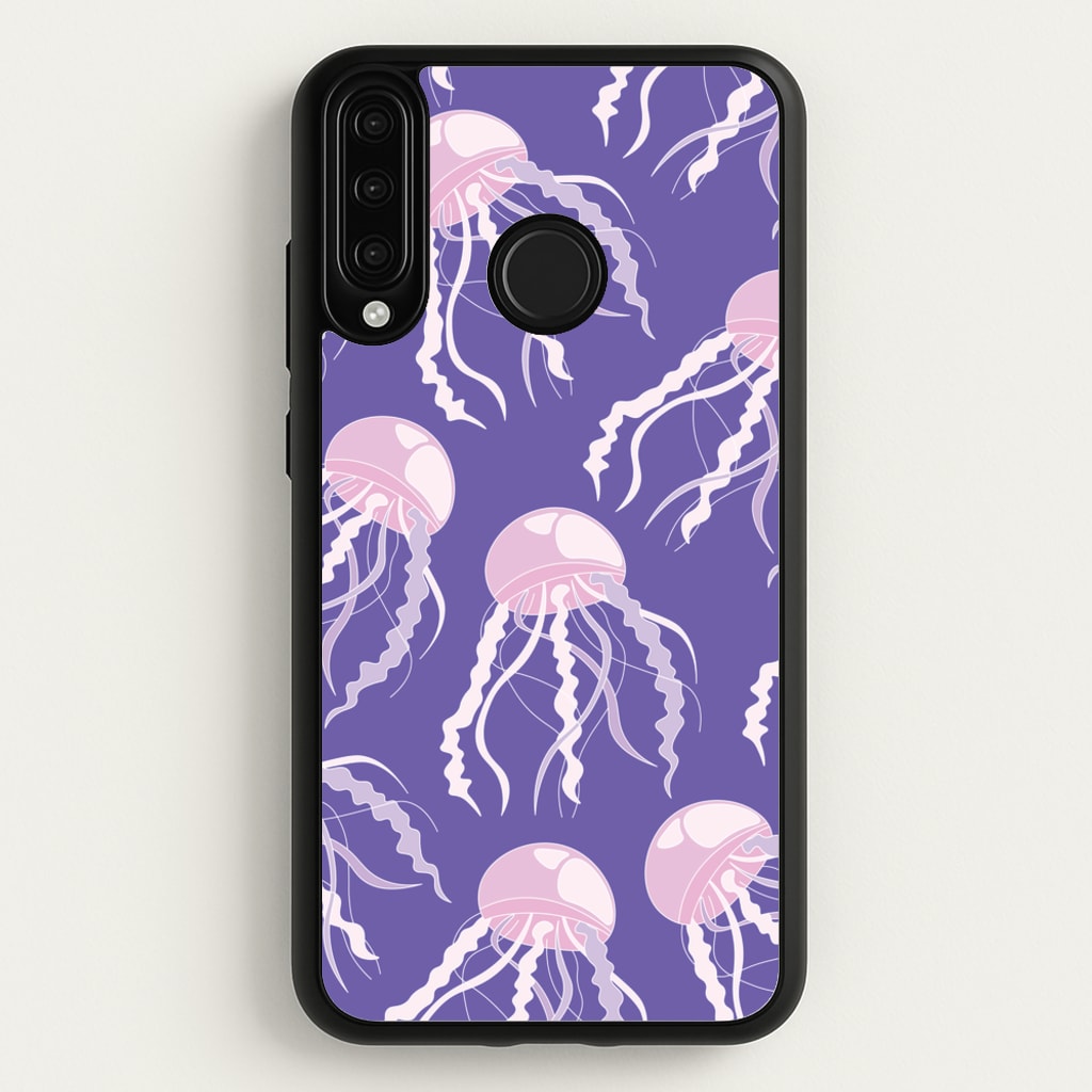 Jellyfish Pattern - Sealife - Sealife Phone Case for Huawei P30 Lite