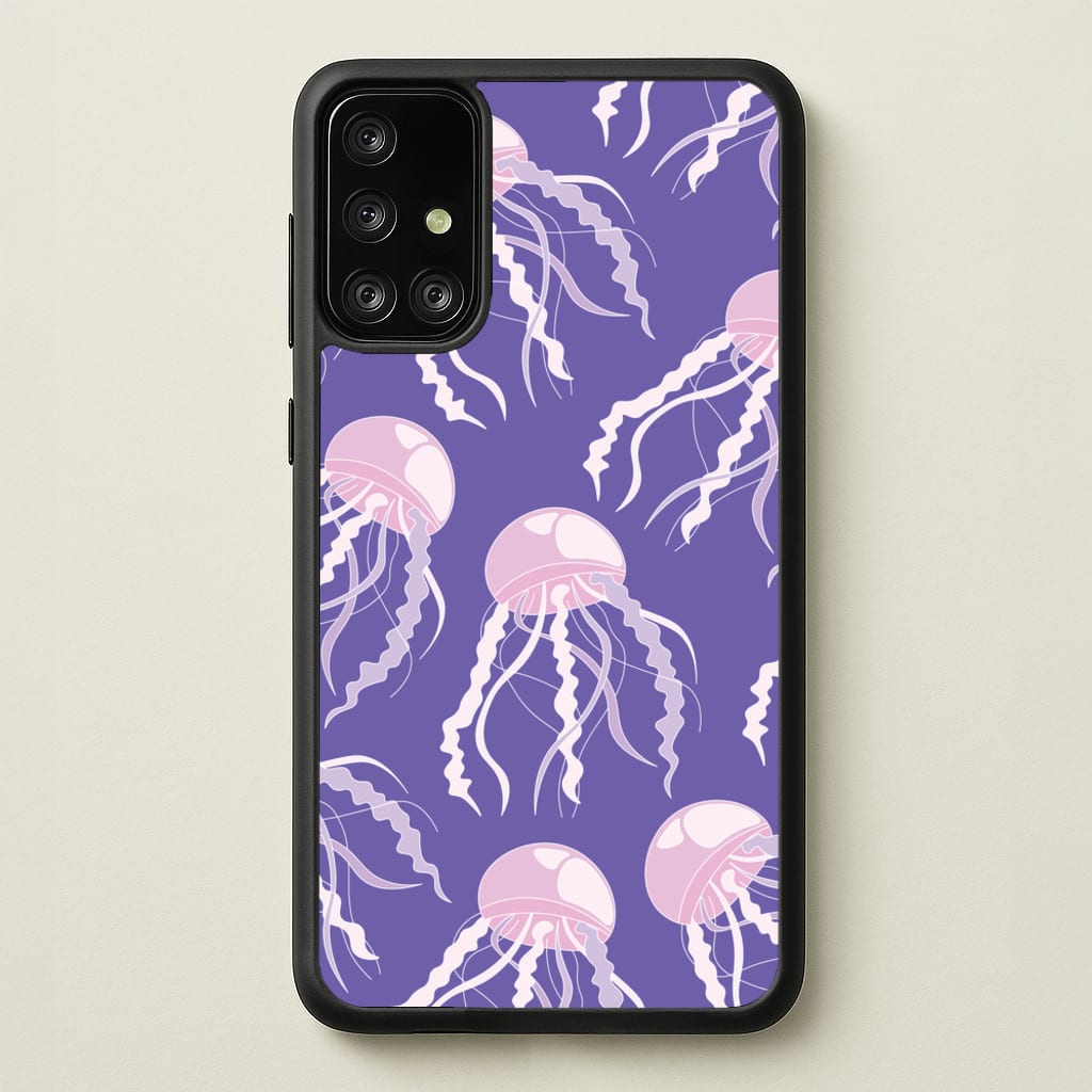 Jellyfish Pattern - Sealife - Sealife Phone Case for Galaxy A71
