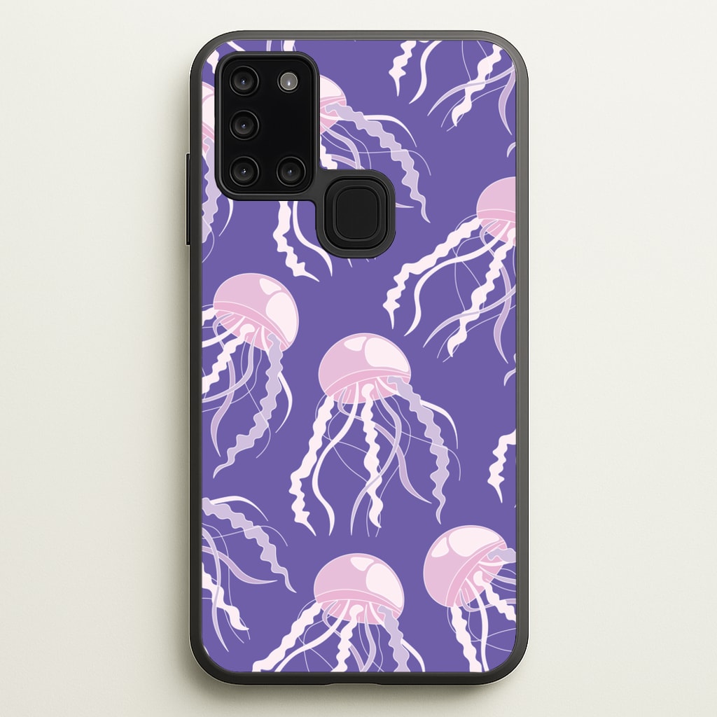 Jellyfish Pattern - Sealife - Sealife Phone Case for Galaxy A21s