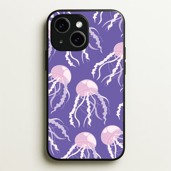 Jellyfish Pattern - Sealife - Sealife Phone Case for iPhone 15